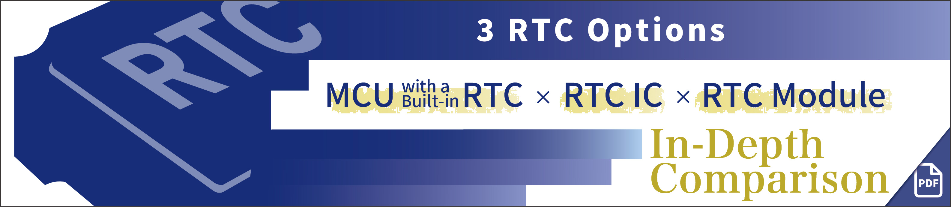 Three configurations that provide RTC functions and the features of each