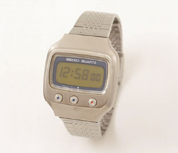 The world's first wristwatch with a six-digit LCD display